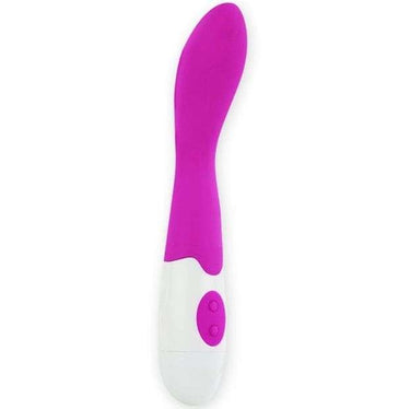 Vibratore Bishop in Silicone con 30 Modalità di Vibrazione Viola Bianco